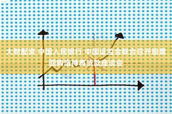 大财配资 中国人民银行 中国证监会联合召开股票回购增持再贷款座谈会